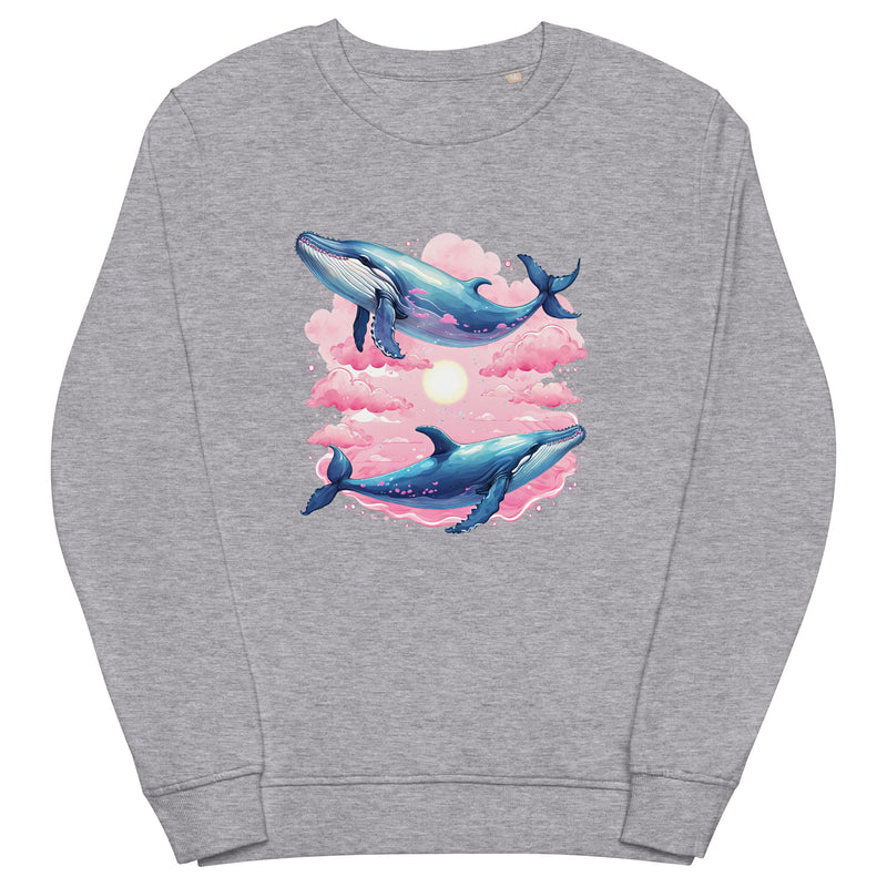 Whale Couple Organic Cotton Sweatshirt