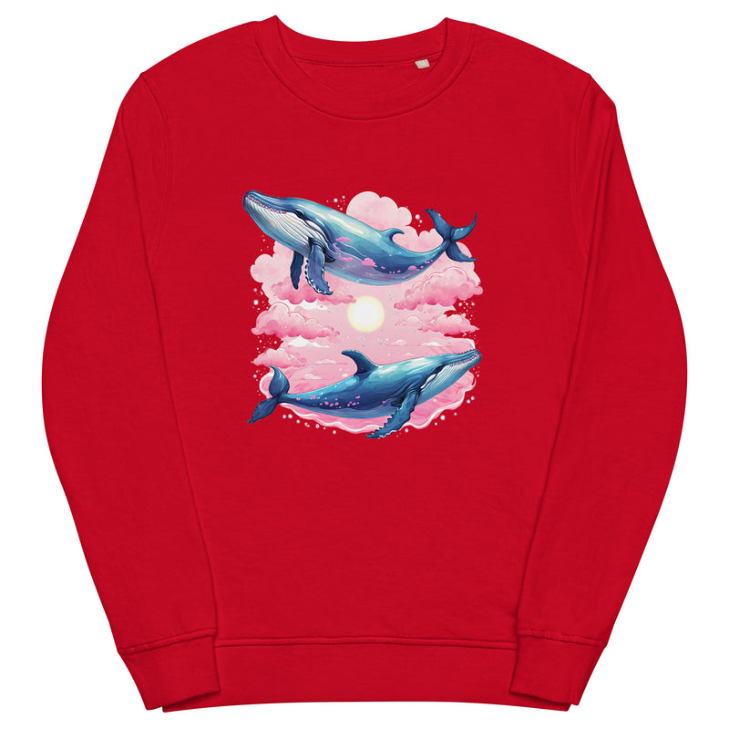 Whale Couple Organic Cotton Sweatshirt