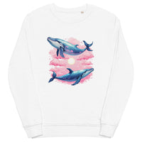 Sweatshirt aus Bio-Baumwolle mit Wal-Motiv