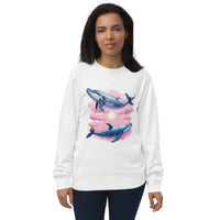 Sweatshirt aus Bio-Baumwolle mit Wal-Motiv