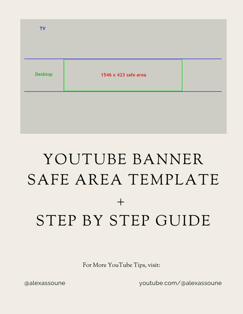 YouTube Banner Safe Area Template